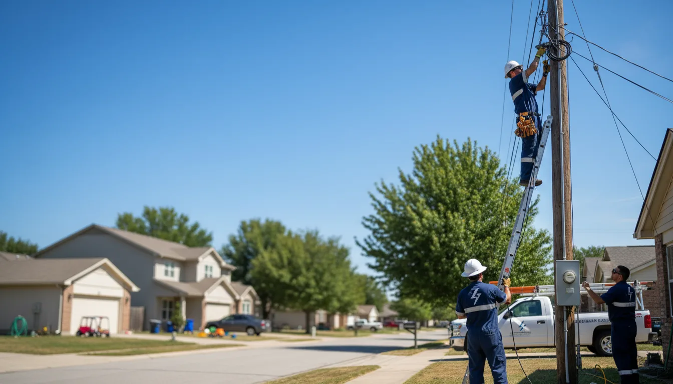 Residential electrician providing installation services in Laurel, IN